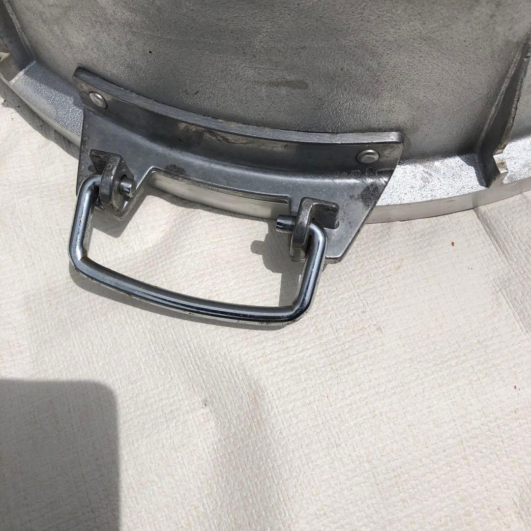 両手鍋アルミ鍋　大鍋　蓋付きキャンプ アウトドア　炊き出しBBQ 厨房計量目盛付