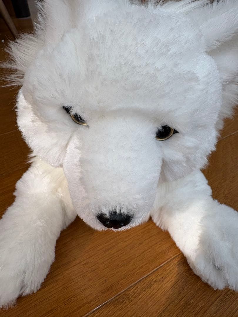 那須どうぶつ王国 ホッキョクオオカミ ぬいぐるみ ひざおおかみ - メルカリ