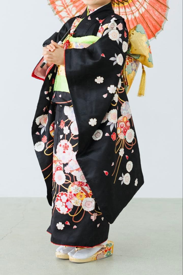 七五三　7歳用着物　フルセット　[正絹]