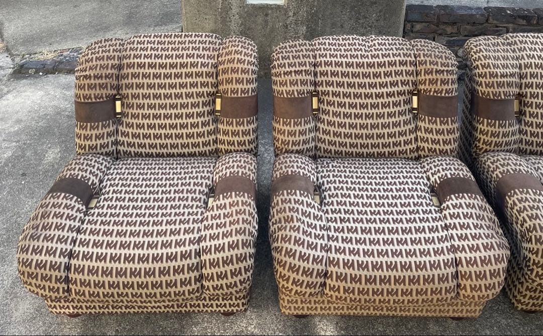 カリモク　1人掛け　ソファ　4セット