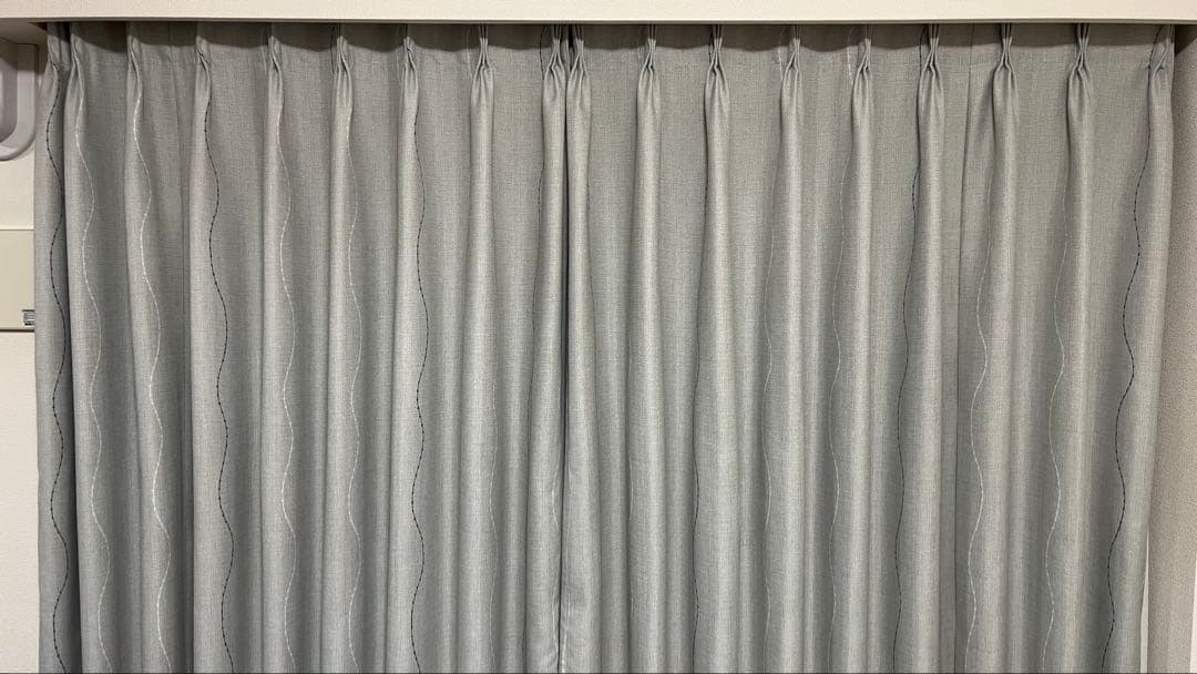 UNICO ウニコ　TUUVAドレープカーテン　同柄　2サイズセット　遮光