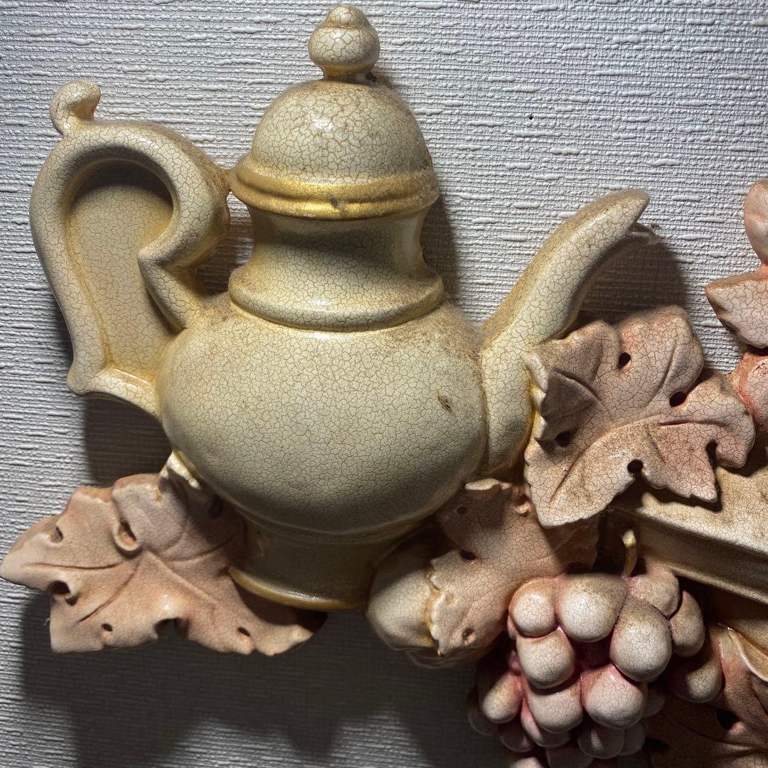 ロココ調 壁掛けデコレーション 薔薇とティータイム