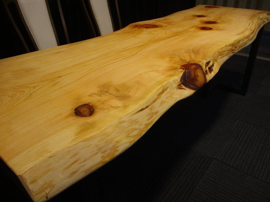 # 890■　檜　ヒノキ　テーブル　ローテーブル　ダイニング　カウンター　一枚板