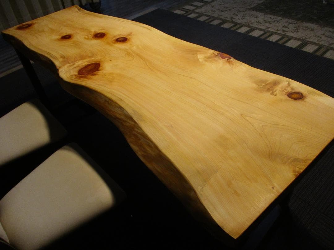 # 890■　檜　ヒノキ　テーブル　ローテーブル　ダイニング　カウンター　一枚板