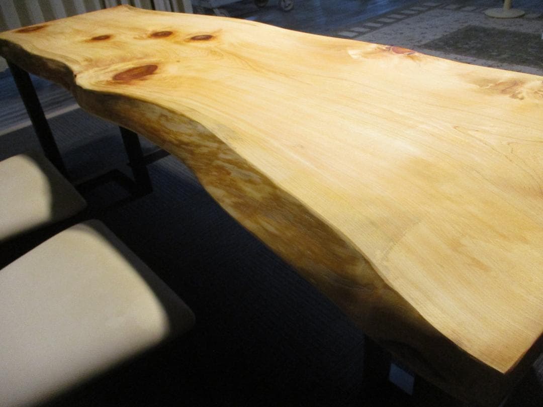 # 890■　檜　ヒノキ　テーブル　ローテーブル　ダイニング　カウンター　一枚板