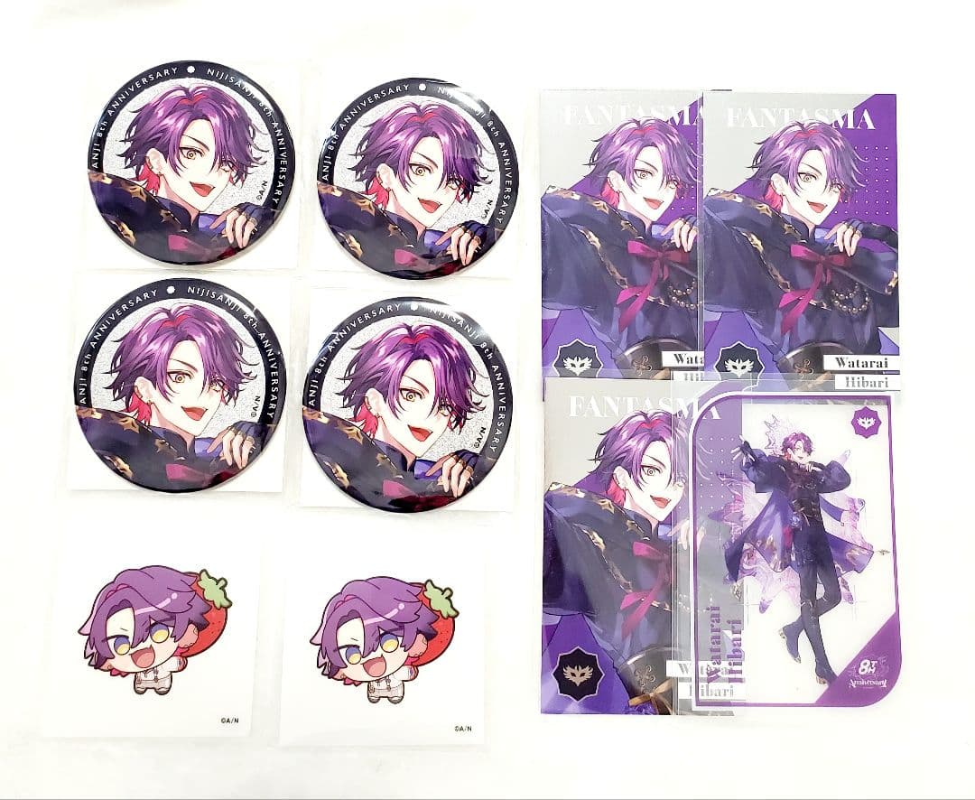 にじさんじ 8周年 缶バッジ カードセット 渡会雲雀 - メルカリ