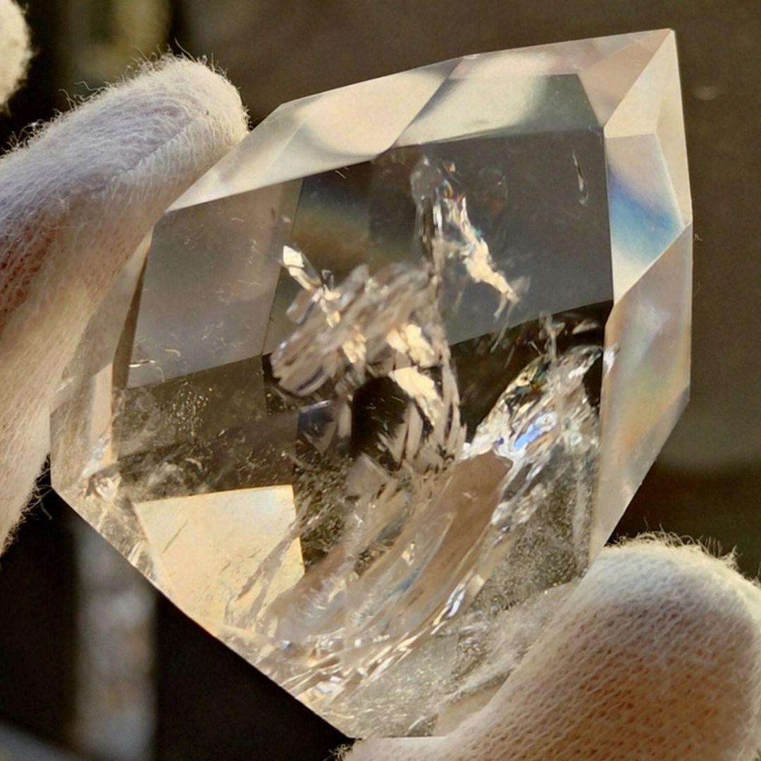 ★レムリアンシード ティアドロップ型 置物 84.5g②(SA+)