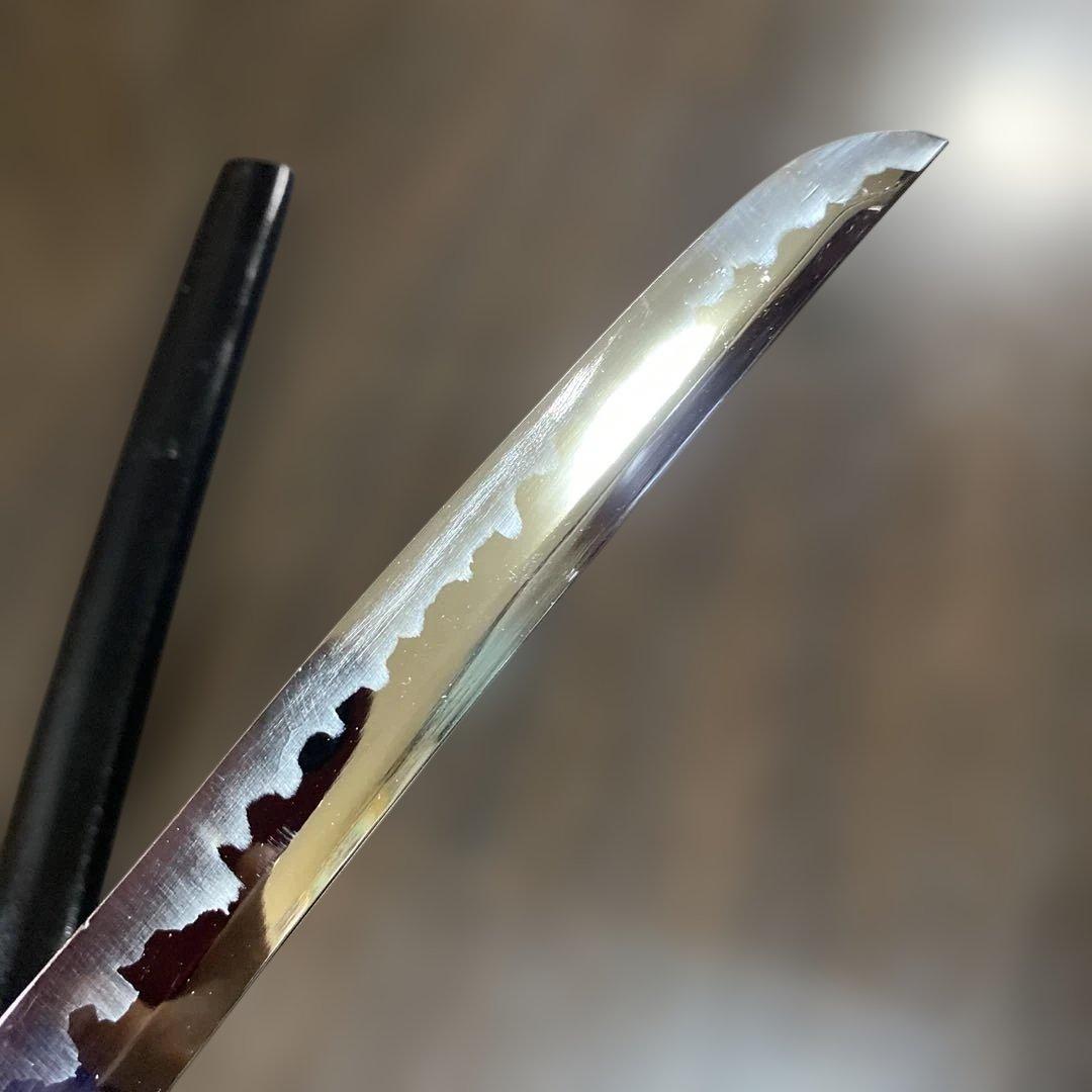 模造大刀 黒柄 太刀鍔 黒梨地鞘