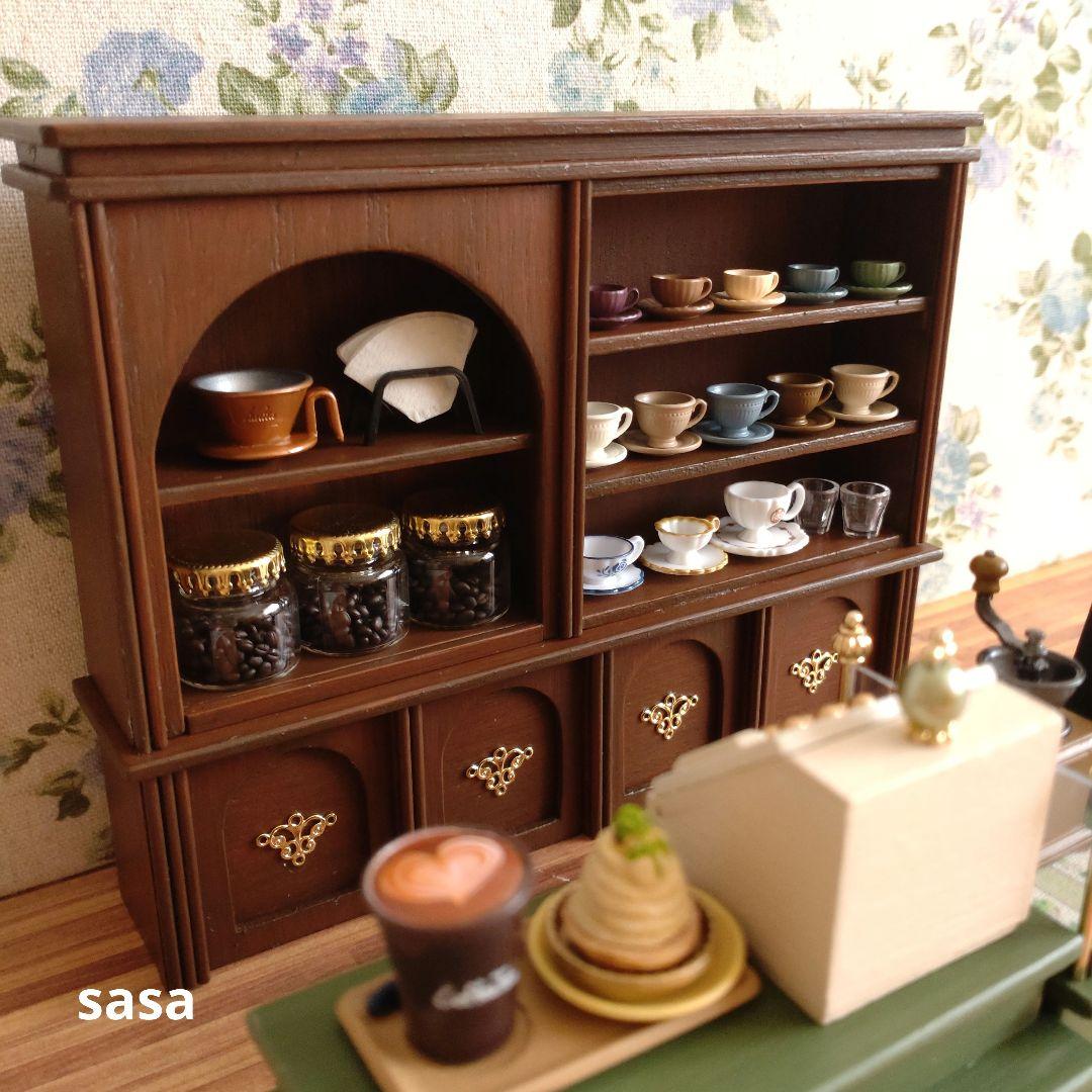 ミニチュア家具　喫茶店の家具セット