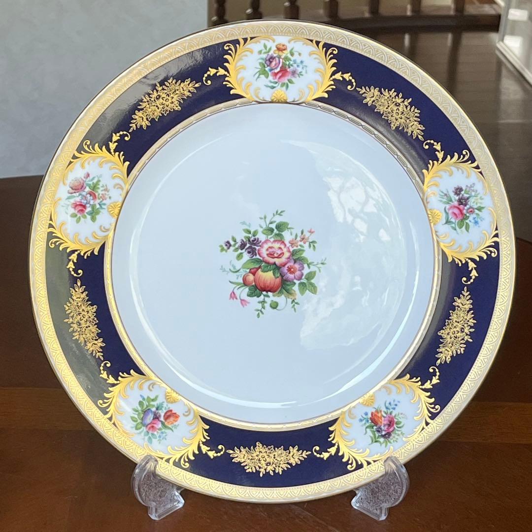 希少品】英国製 ウェッジウッド☆グロブナーガーデン☆ディナー皿 6枚