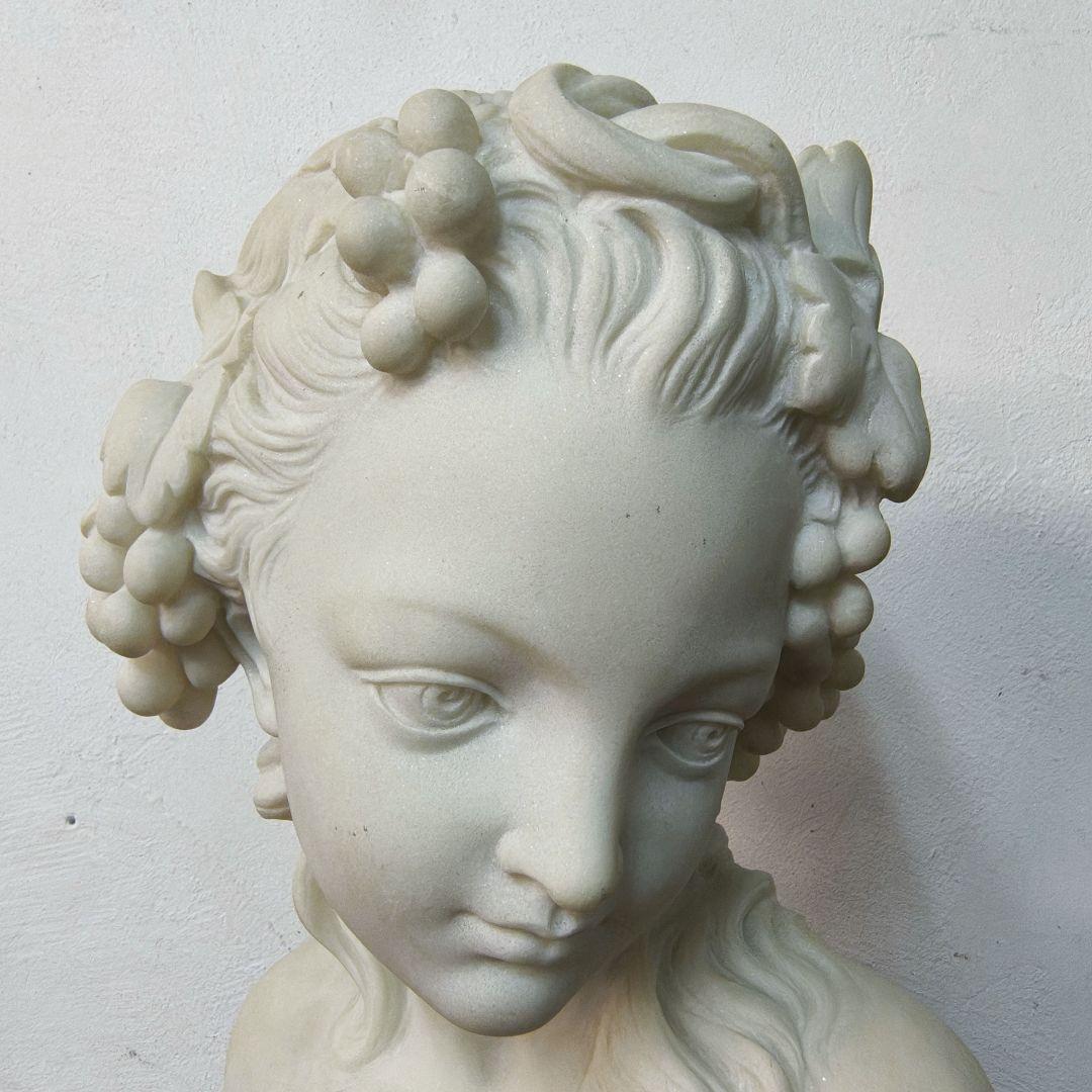 西洋彫刻 大理石 胸像 石像 少女 オブジェ