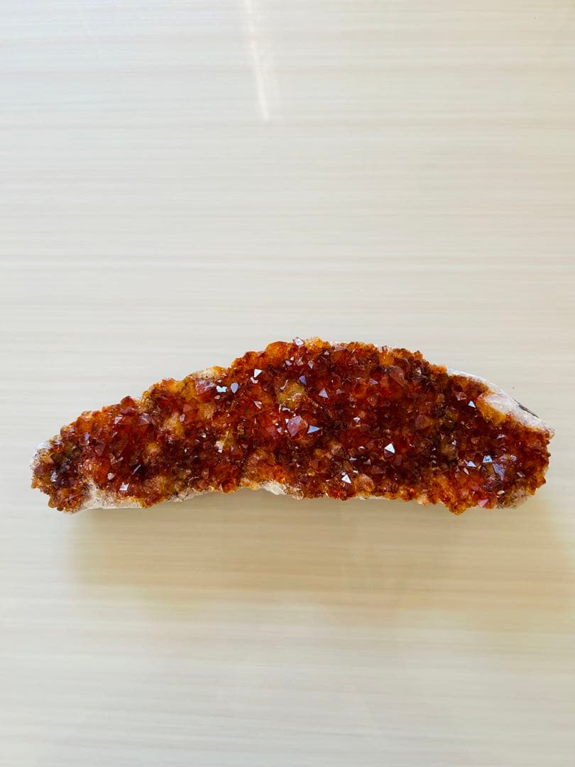 天然石(シトリン原石)台座付き