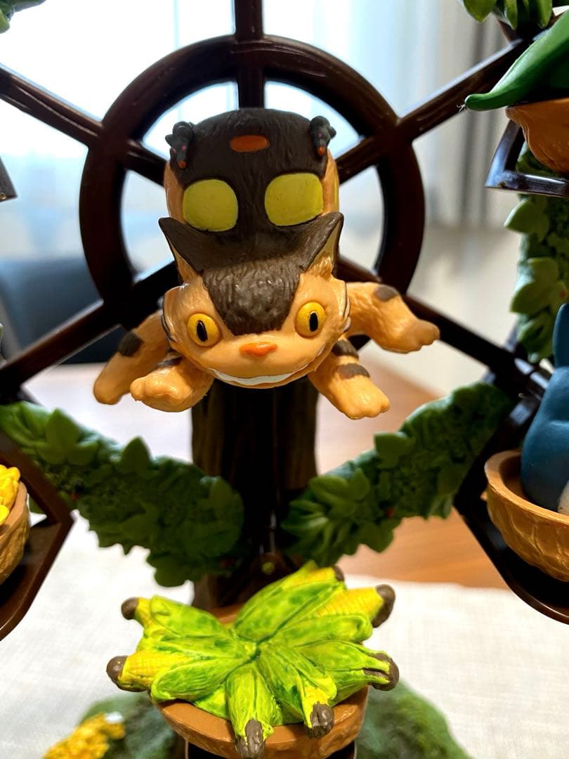 ☆稀少・廃盤品☆となりのトトロ　「森の観覧車オルゴール」+「バス停」宮崎駿