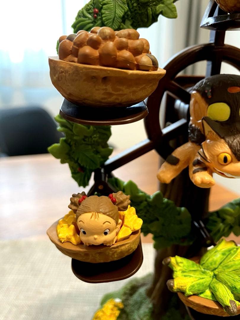 ☆稀少・廃盤品☆となりのトトロ　「森の観覧車オルゴール」+「バス停」宮崎駿