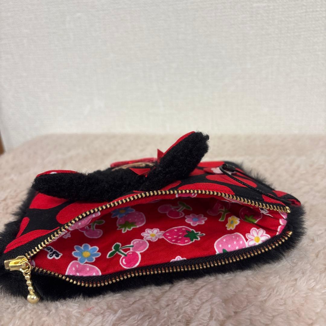 コヤンイサムチョン ふわモコ 黒猫サンダーちゃんトート＆ポーチ