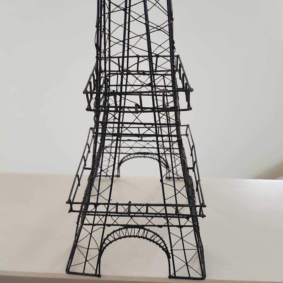 エッフェル塔 ワイヤー 黒色 約52cm
