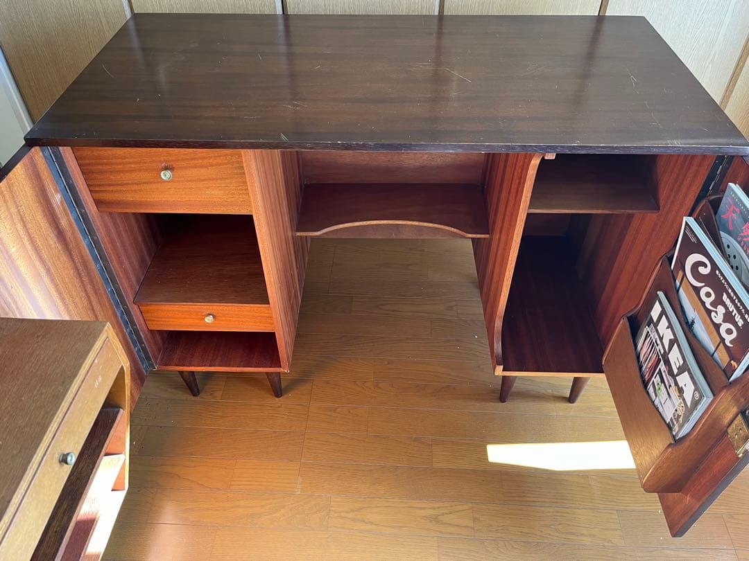 アンティーク　変形デスク