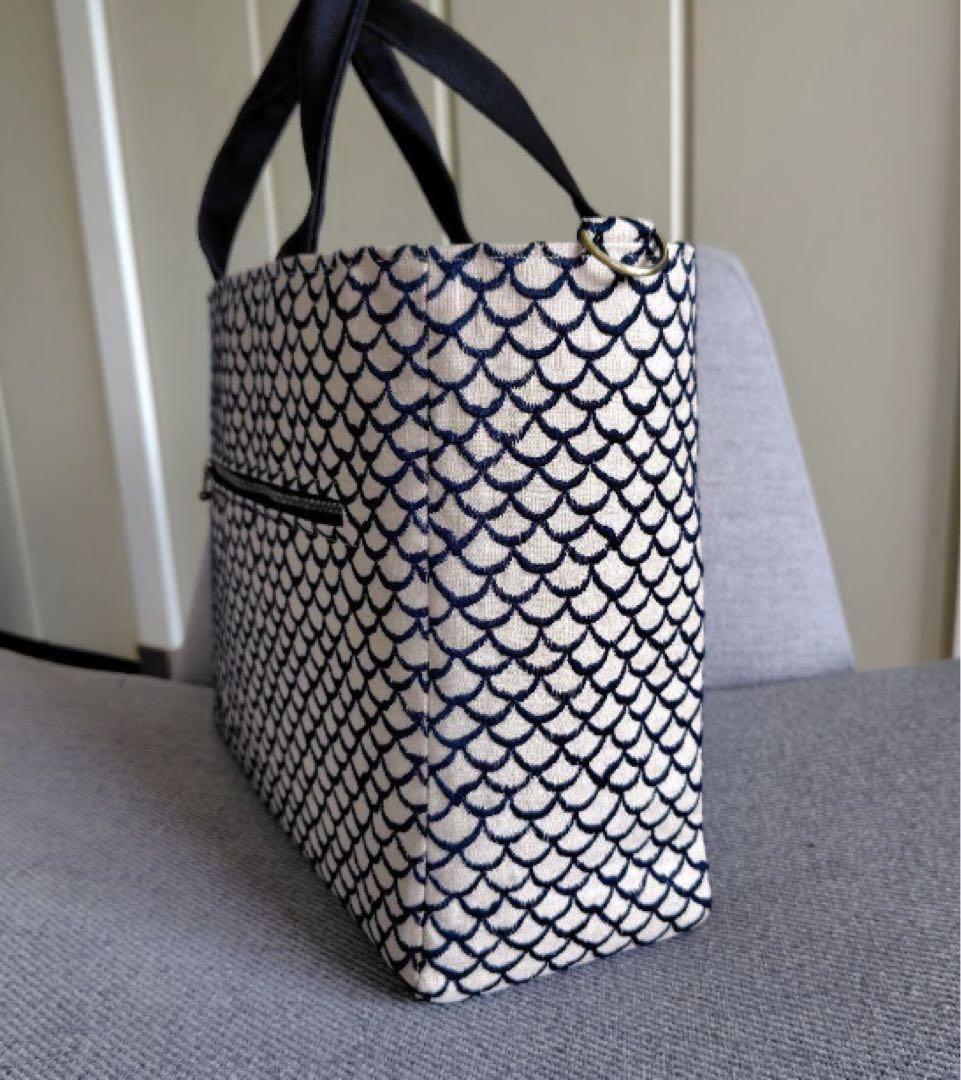 ミナペルホネン　A4対応　トートバッグ マーメイド柄2way