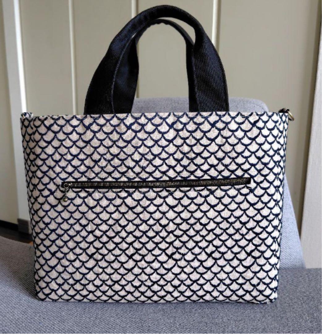 ミナペルホネン　A4対応　トートバッグ マーメイド柄2way