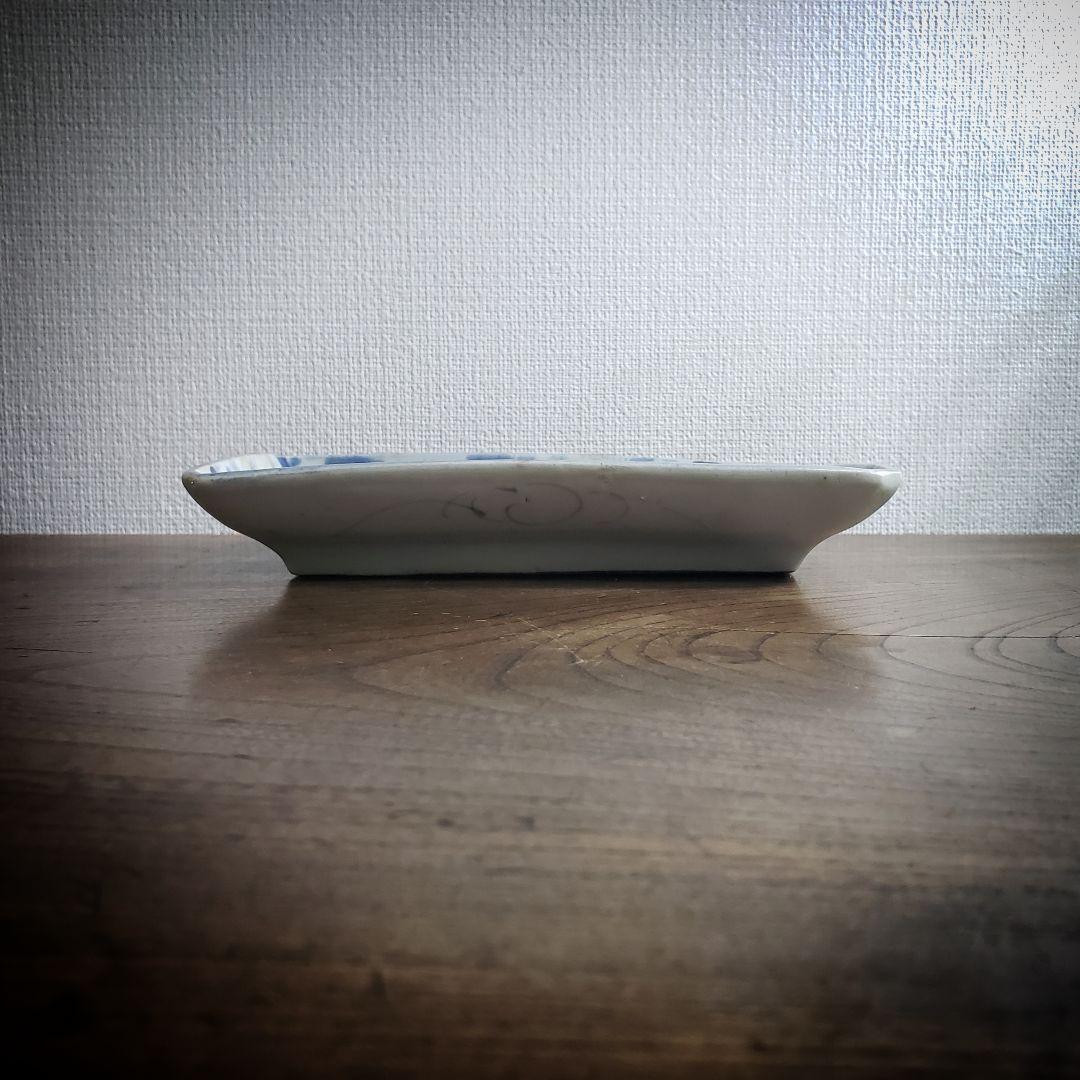 長皿 古伊万里 角皿 染付 鳳凰 雲 江戸 - メルカリ