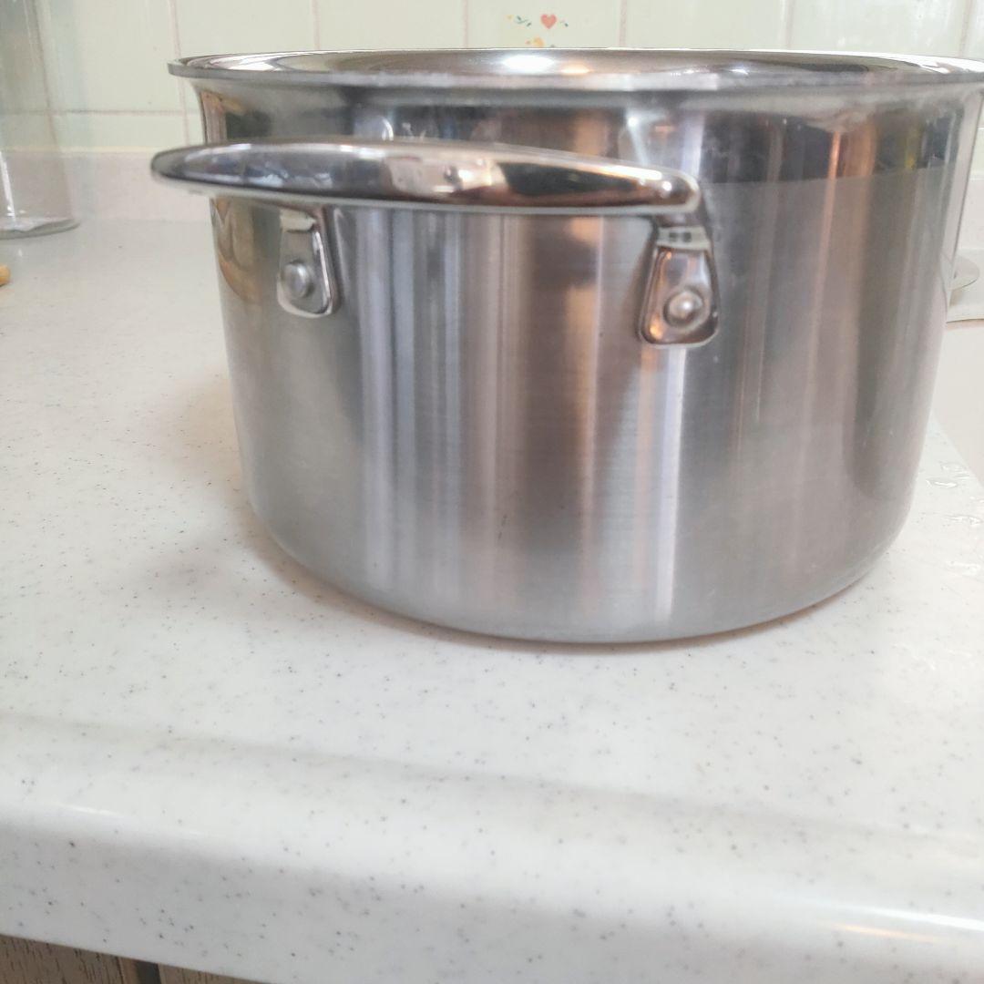 LE CREUSET ル・クルーゼ ステンレス蓋付き両手鍋 4L