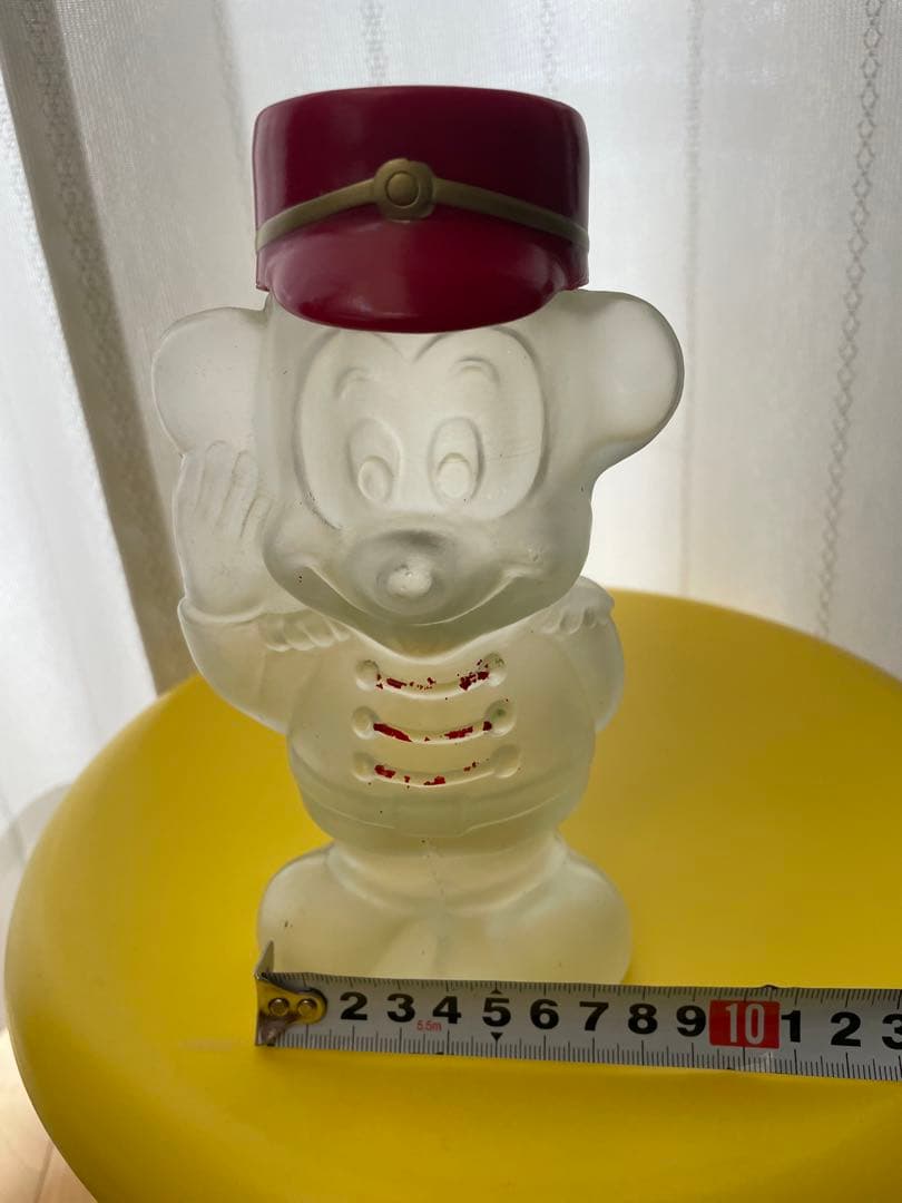 【レトロ】ミッキーマウス 瓶　ガラス製 フィギュア ランプ　ディズニー