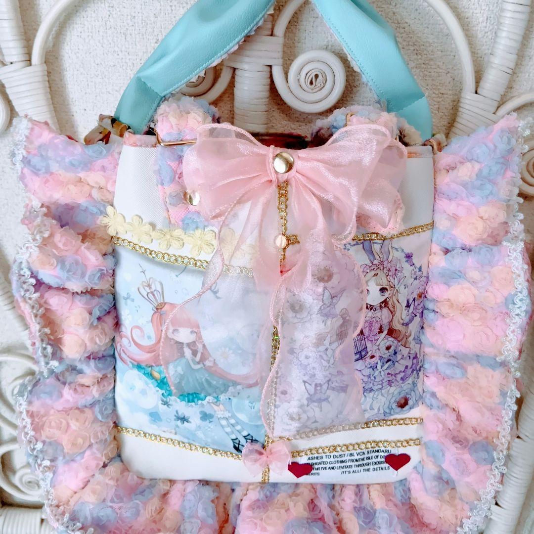 女の子パネル♡ハンドメイドバッグ♡