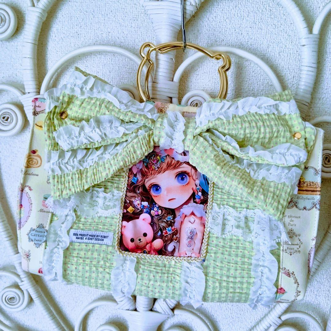 女の子パネル♡ハンドメイドバッグ♡