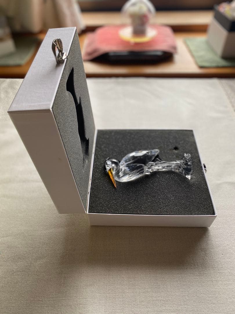 スワロフスキー　鷺（サギ）Silver heron