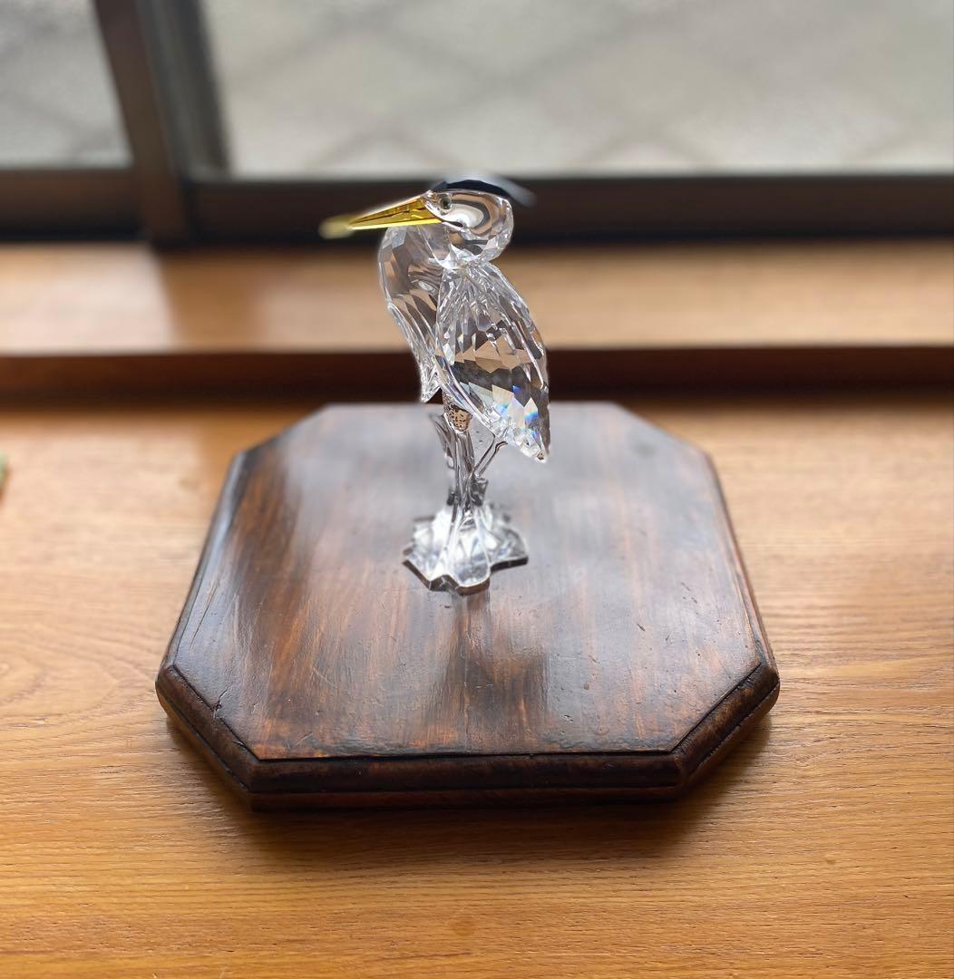 スワロフスキー　鷺（サギ）Silver heron