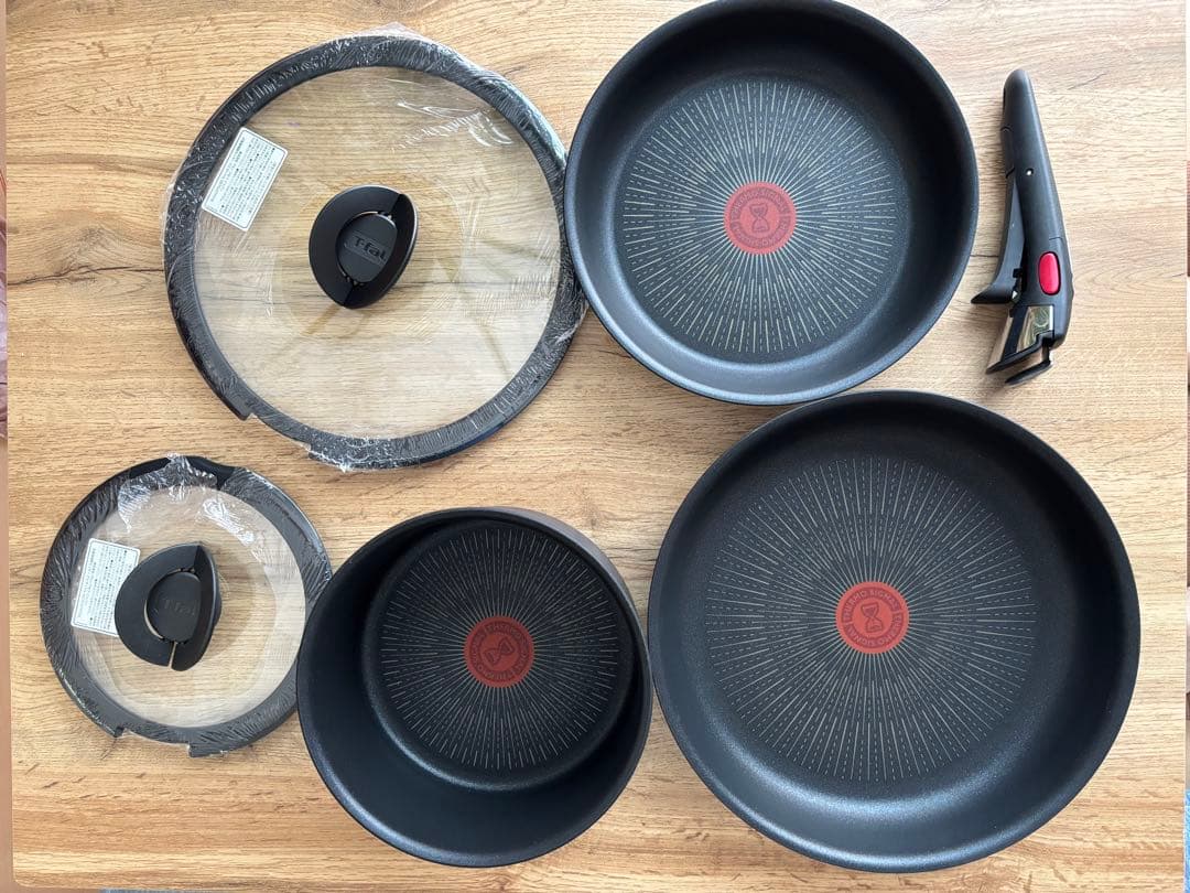 T-fal フライパン・鍋・フタ 6点セット