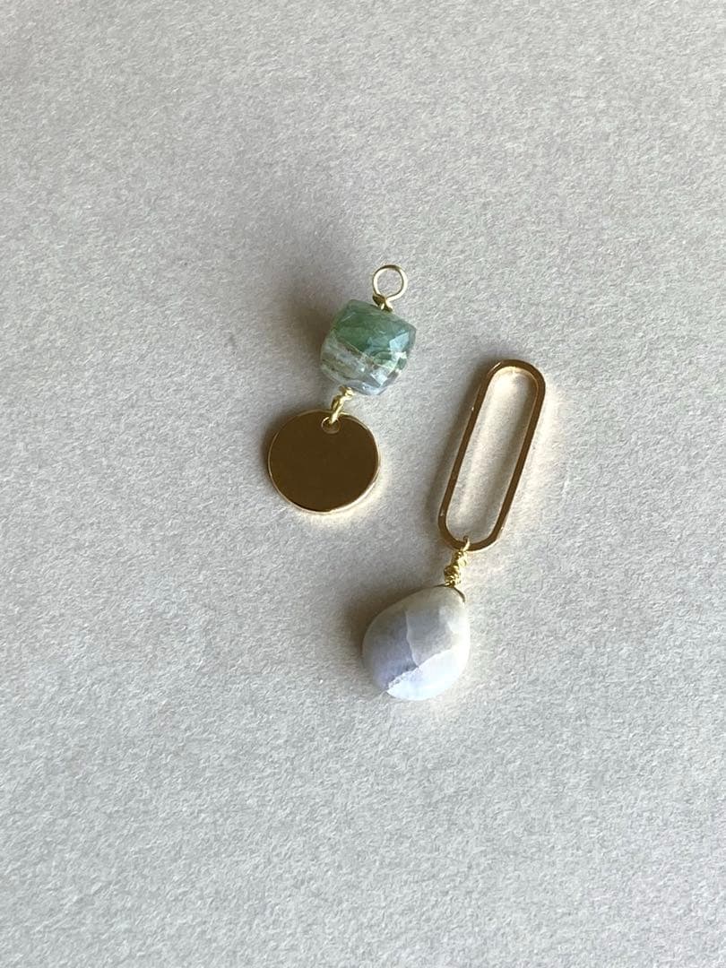 no.0091 ハックマナイトと原石エメラルド　一点物