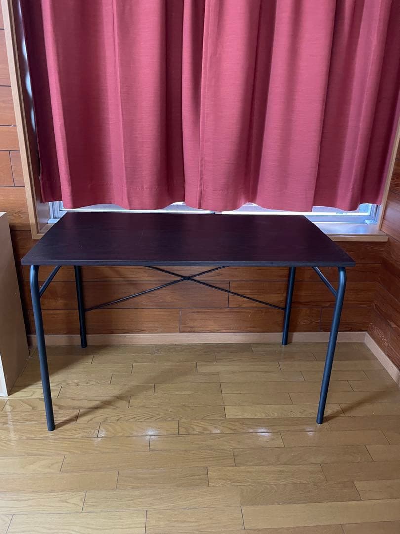 値下げ【美品】説明書付き 勉強机 作業デスク ワークデスク ダークウッド