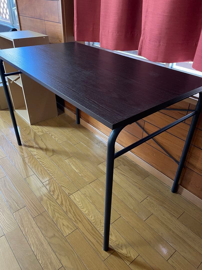 値下げ【美品】説明書付き 勉強机 作業デスク ワークデスク ダークウッド