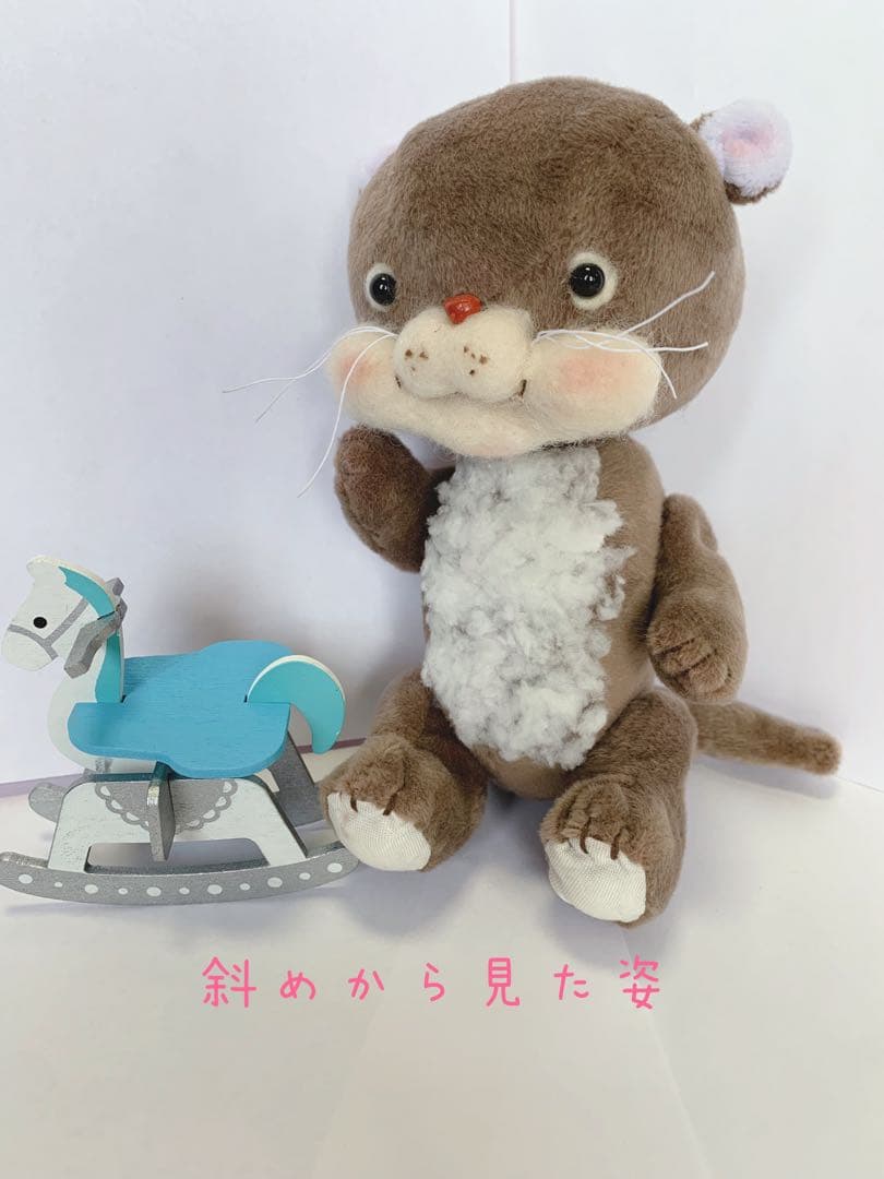 ✴︎ milkypop✴︎ハンドメイド、アートドールかわうそくん