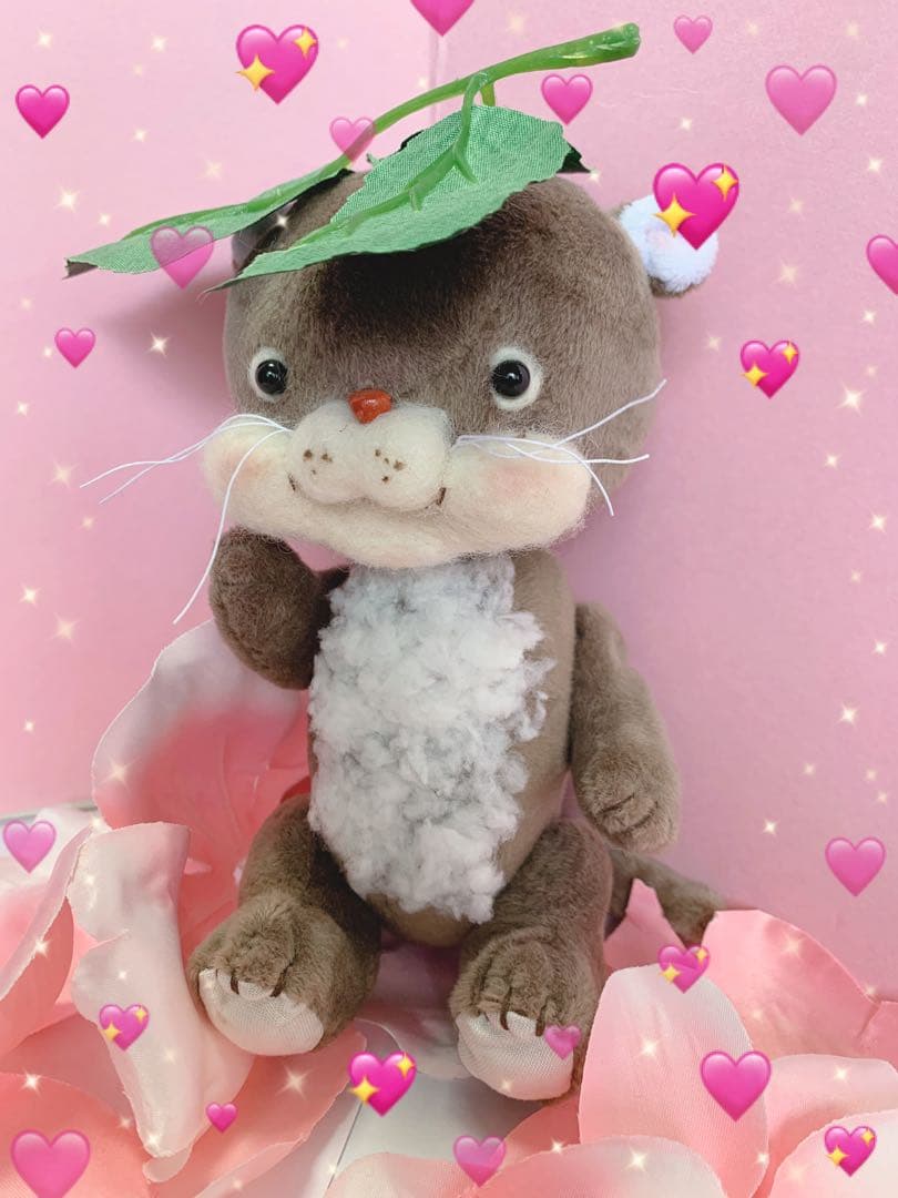 ✴︎ milkypop✴︎ハンドメイド、アートドールかわうそくん