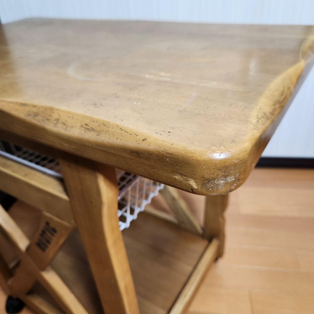 カゴ付き karimoku カリモク RUSTIC ルスティック ワゴンテーブル