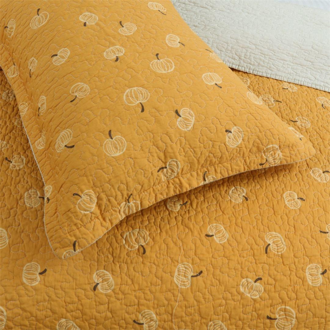 キルトベッドカバー3点セット綿マルチカバー キルティング 221