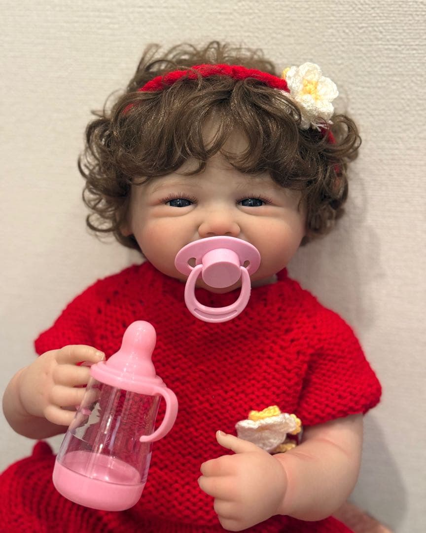 ☆新品☆リボーンドール フルボディー 天使の笑顔のベビーちゃん45cm