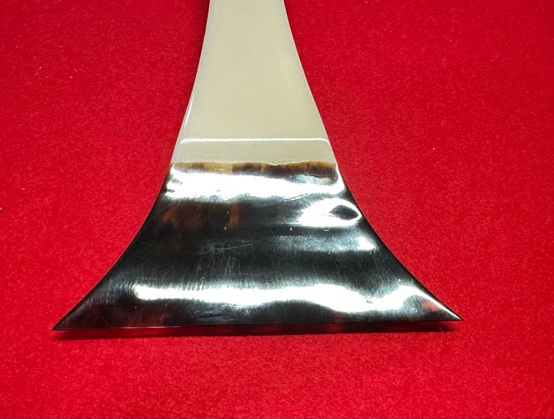 三味線撥45 鼈甲光沢仕上げ 181.7g 全長21.8 開き11.4 虫食無し