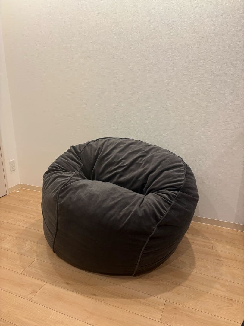 フェットサックM/ベルベットダークグレー/クッションソファ