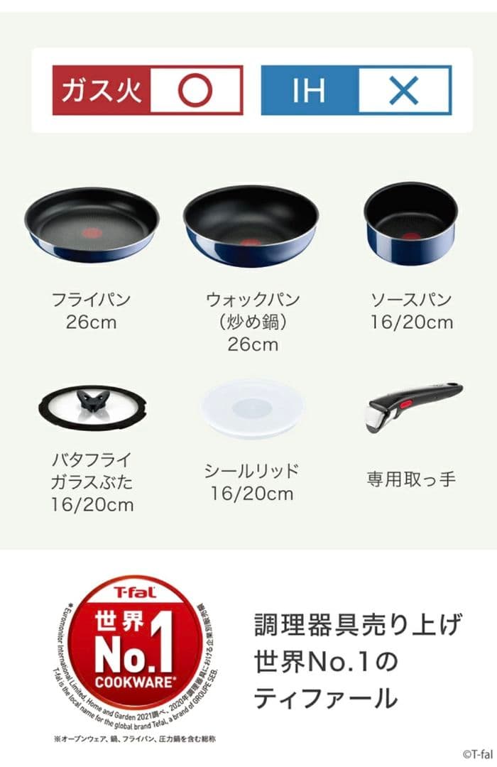 T-fal インジニオ・ネオフライパンセット9点