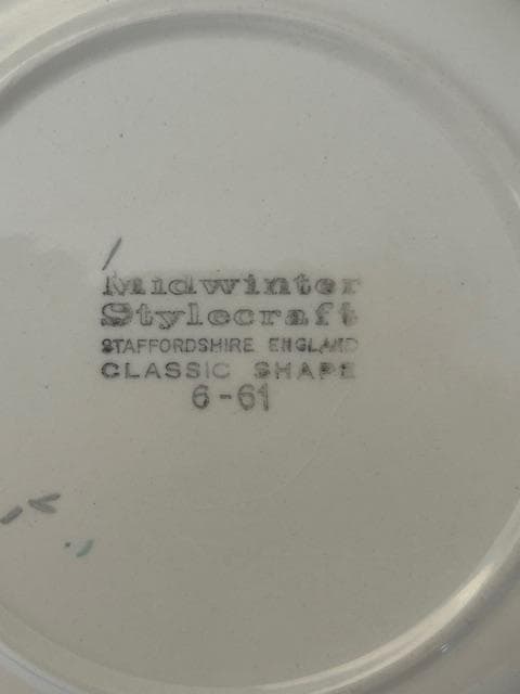 イギリス1960年陶器ミッドウィンター38点セットMade in England