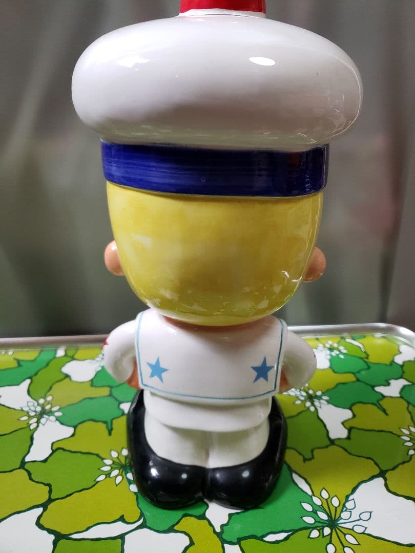 専用トミー様 内藤ルネ セーラー服のキャラクター 置物 陶器製貯金箱