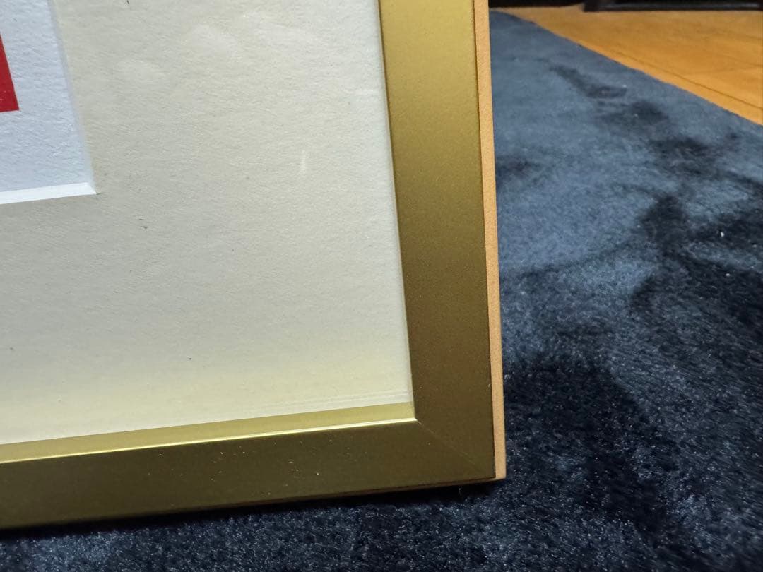 安川眞慈 赤富士(安心) 475×290mm