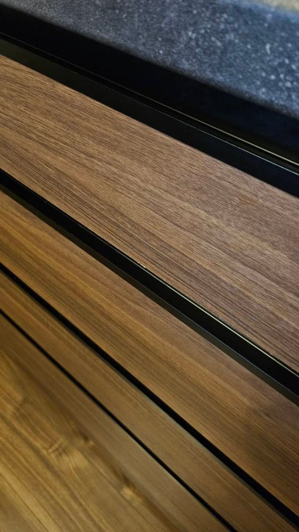 【値下げしました】パモウナ　カップボード　ウォールナット　120cm