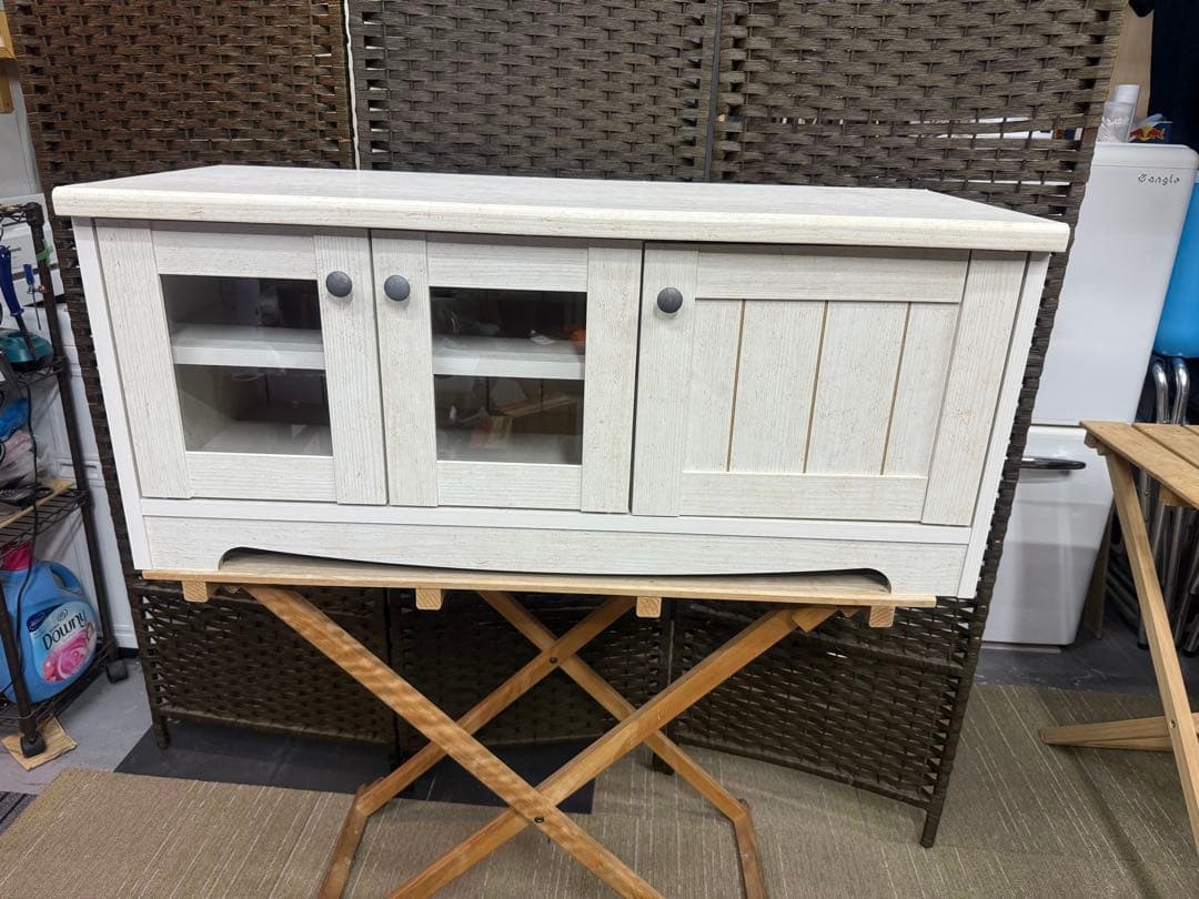 【洗浄消毒作業済】ニトリ　ローボード　リズバレー　SLM90 WH テレビボード