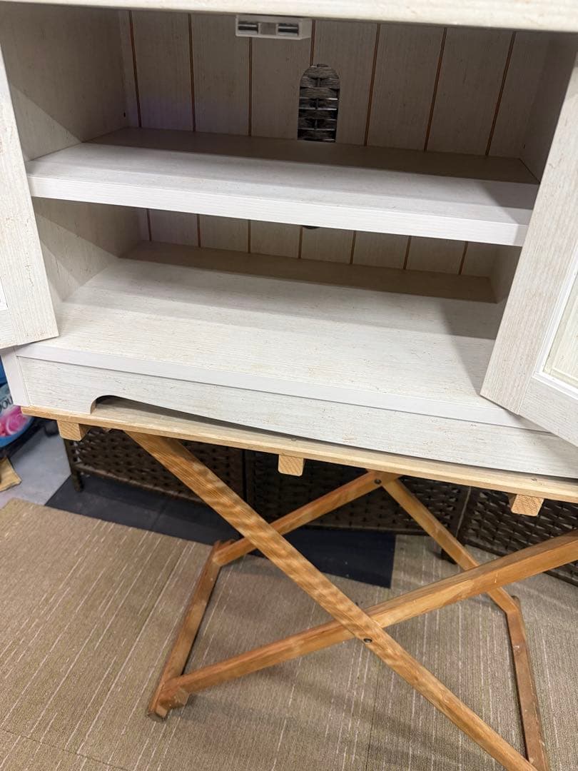 【洗浄消毒作業済】ニトリ　ローボード　リズバレー　SLM90 WH テレビボード