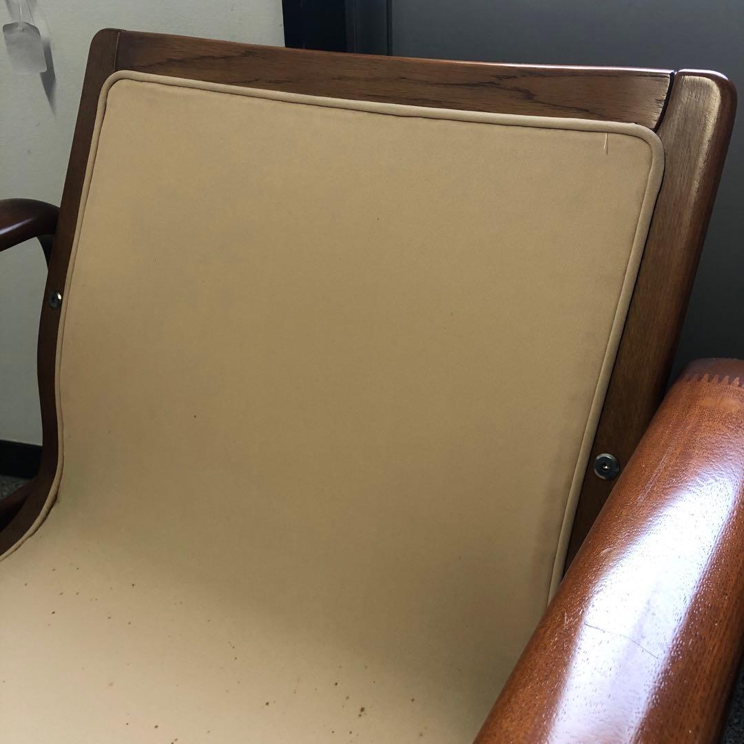 カリモク ワッフル シングルソファ ヴィンテージ