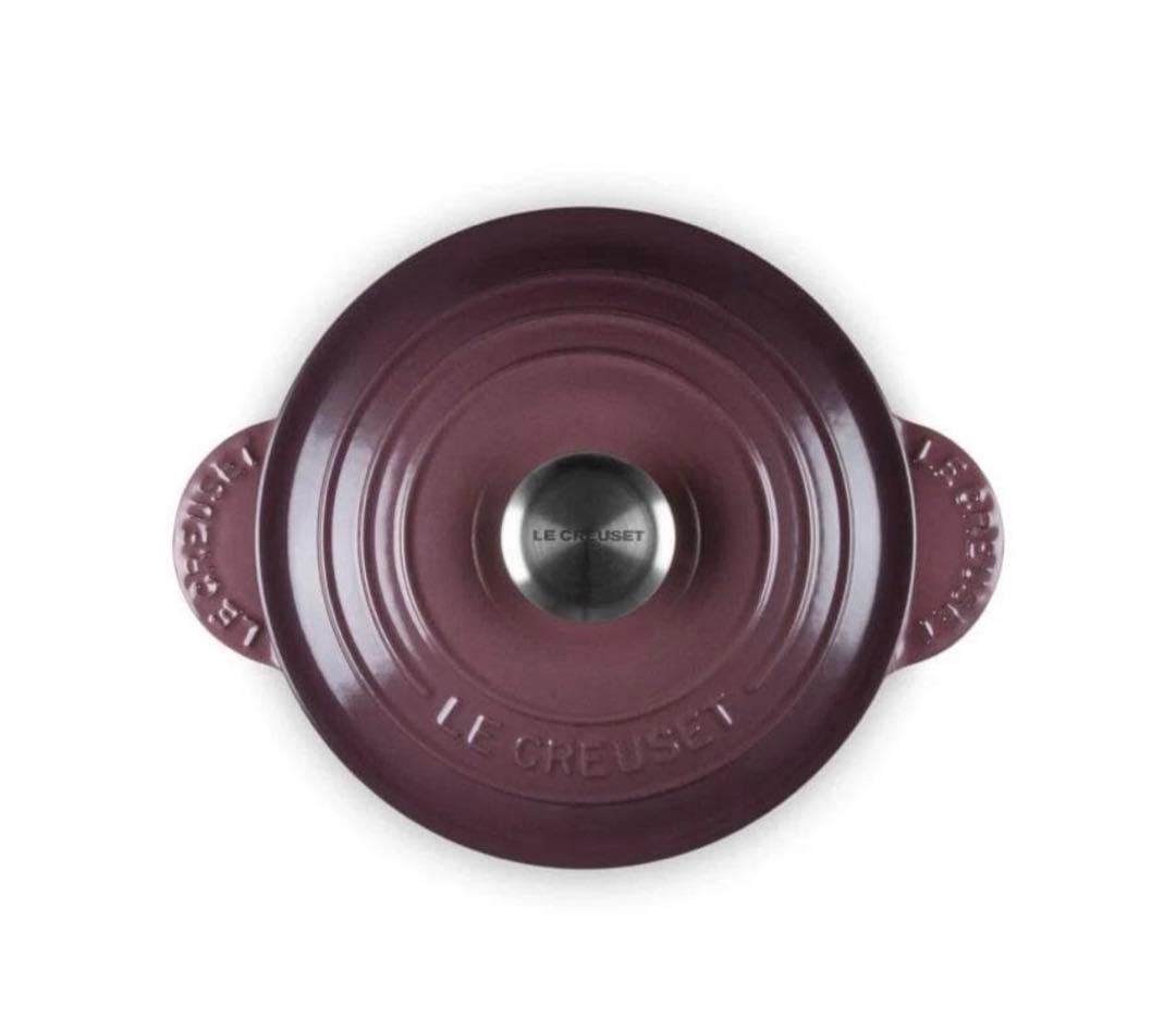 【新品未使用】ル・クルーゼ ココット エブリィ 18 限定色フィグ シルバーノブ